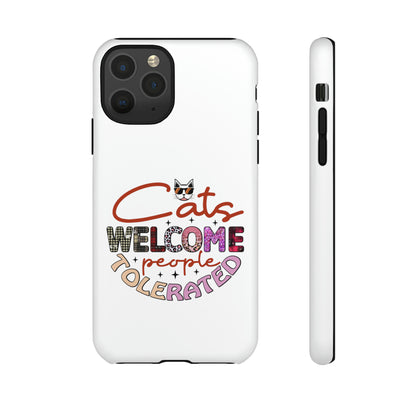 I Phone 15 Tough Cases- Cats Welcome