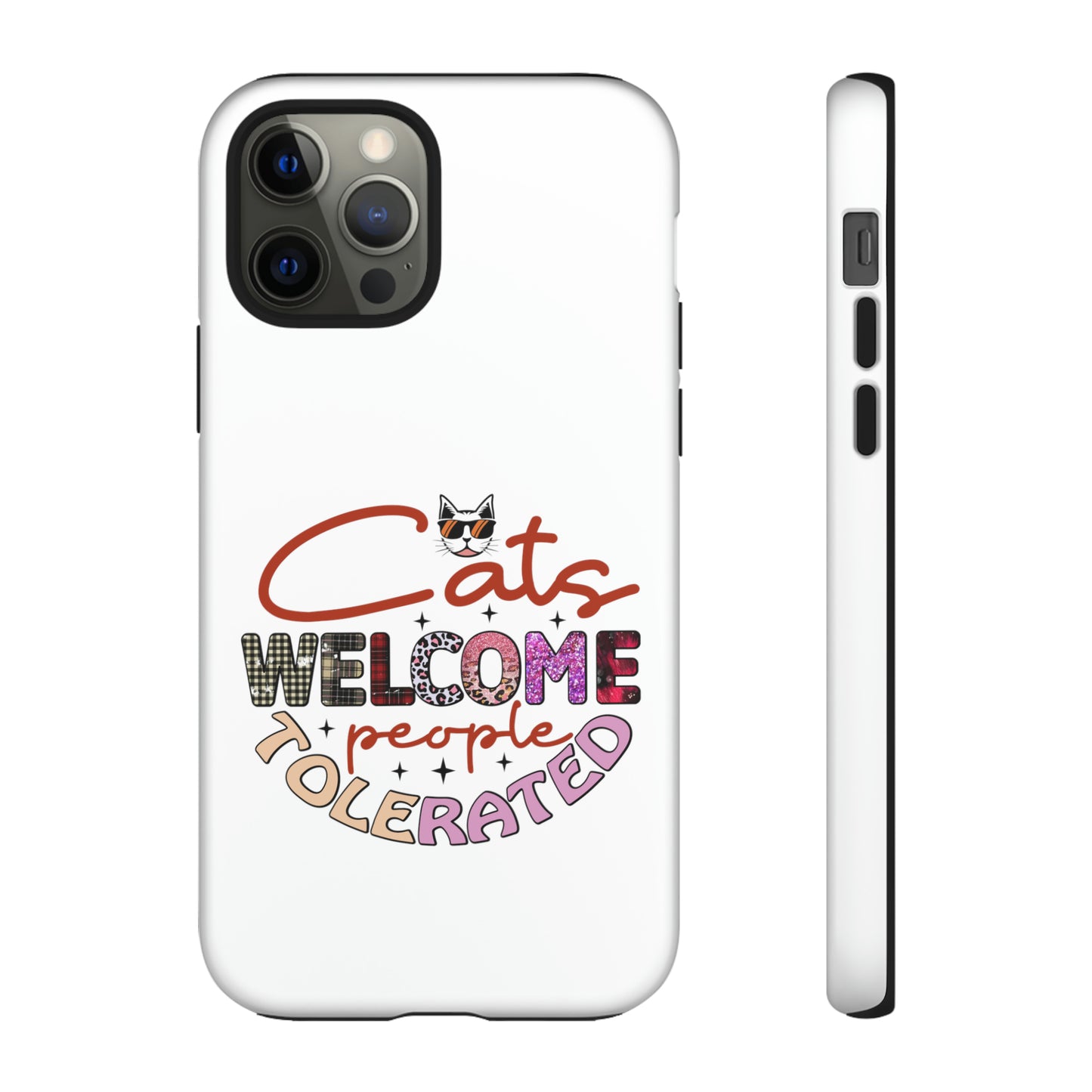 I Phone 15 Tough Cases- Cats Welcome