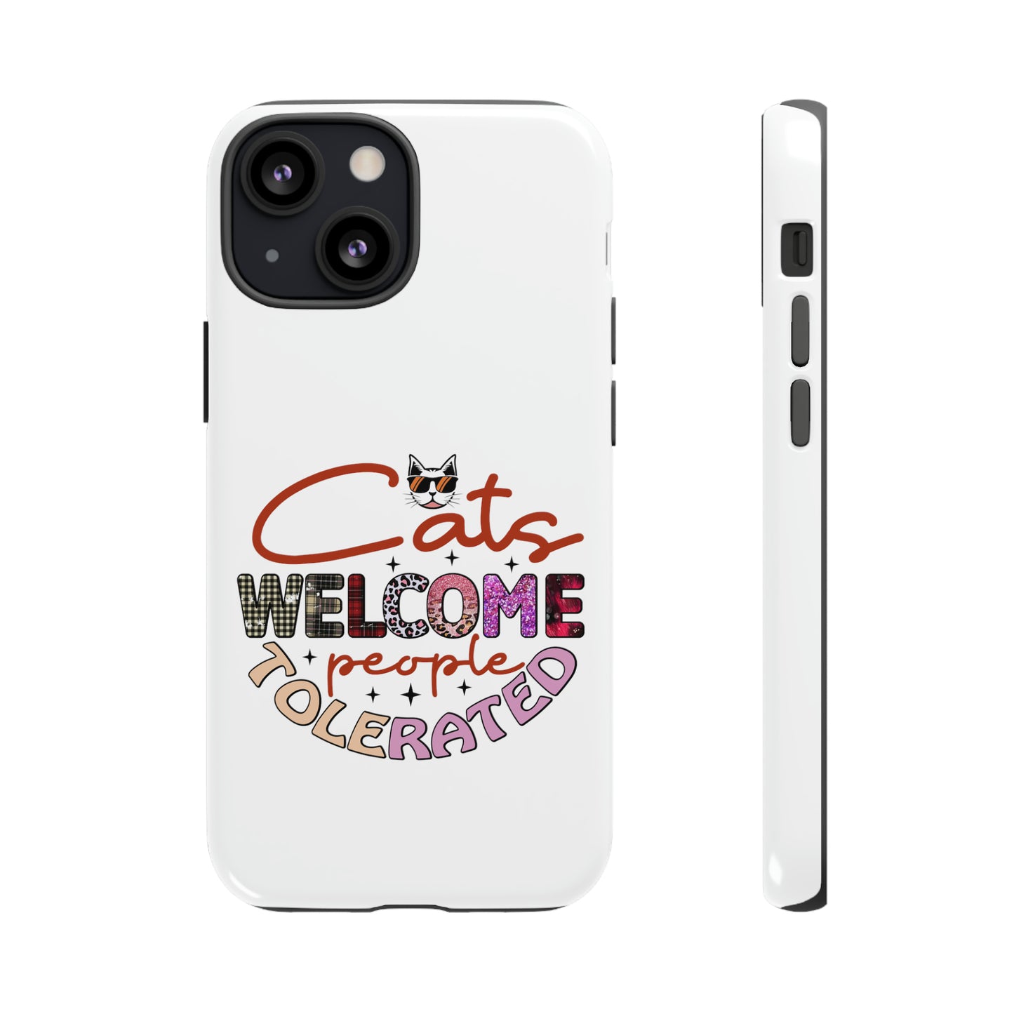 I Phone 15 Tough Cases- Cats Welcome