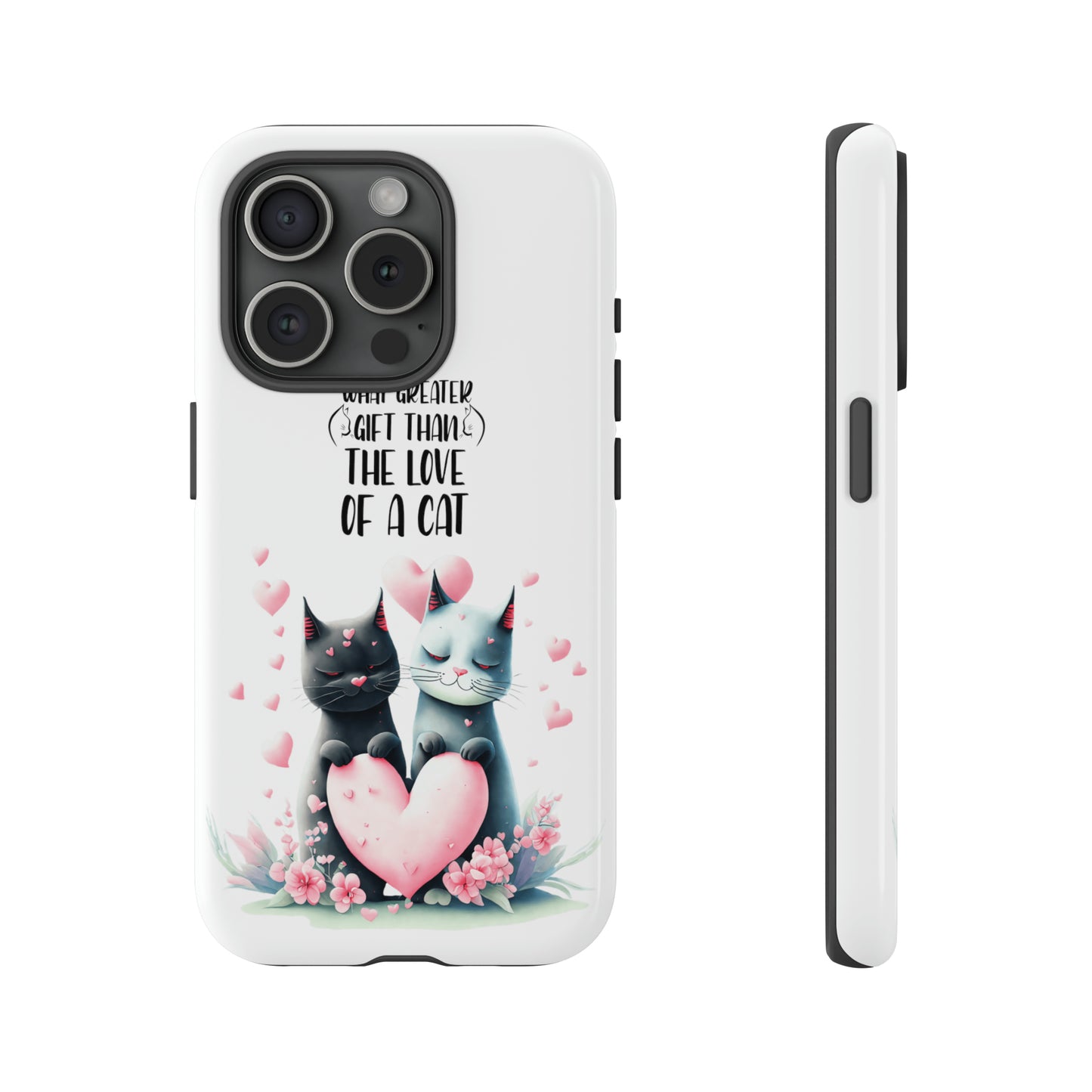 I Phone Tough Phone Cases- I Phone, Samsung, Google Pixel- cat