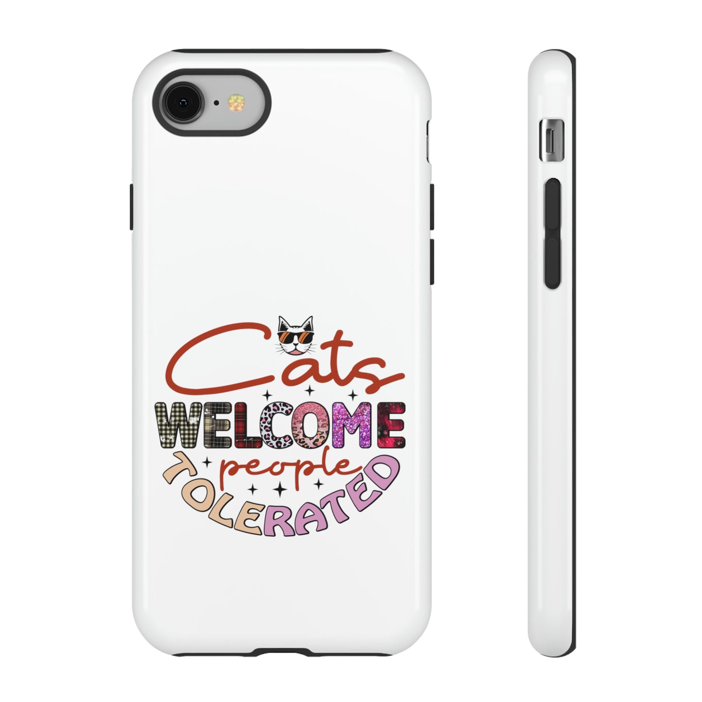 I Phone 15 Tough Cases- Cats Welcome