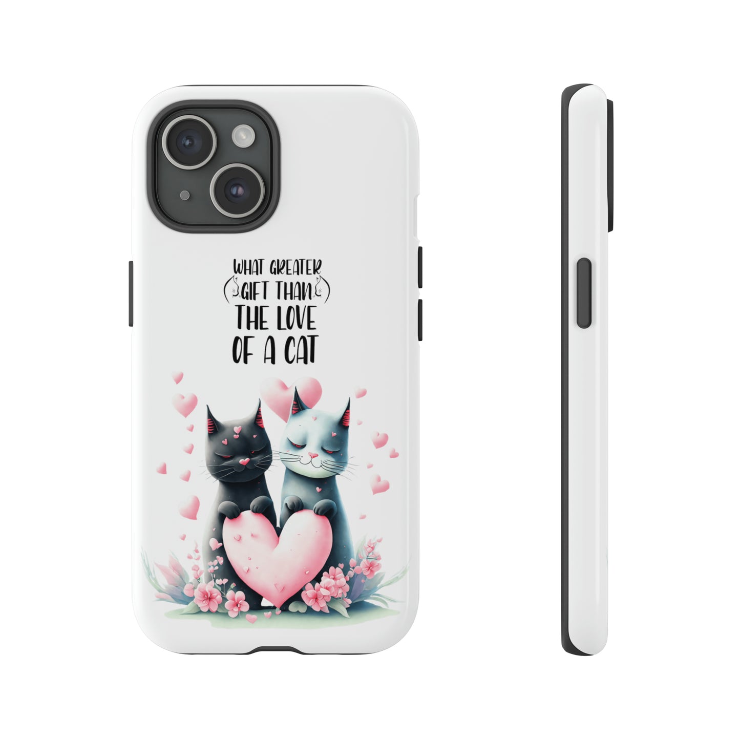 I Phone Tough Phone Cases- I Phone, Samsung, Google Pixel- cat