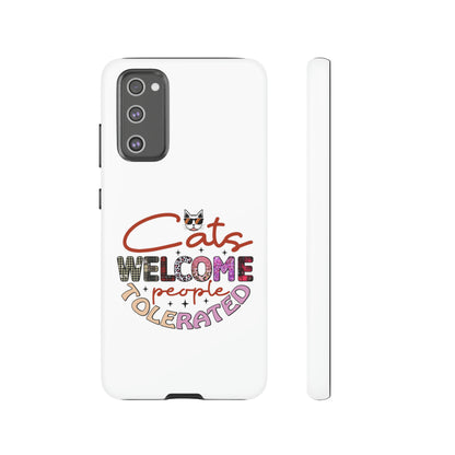 I Phone 15 Tough Cases- Cats Welcome