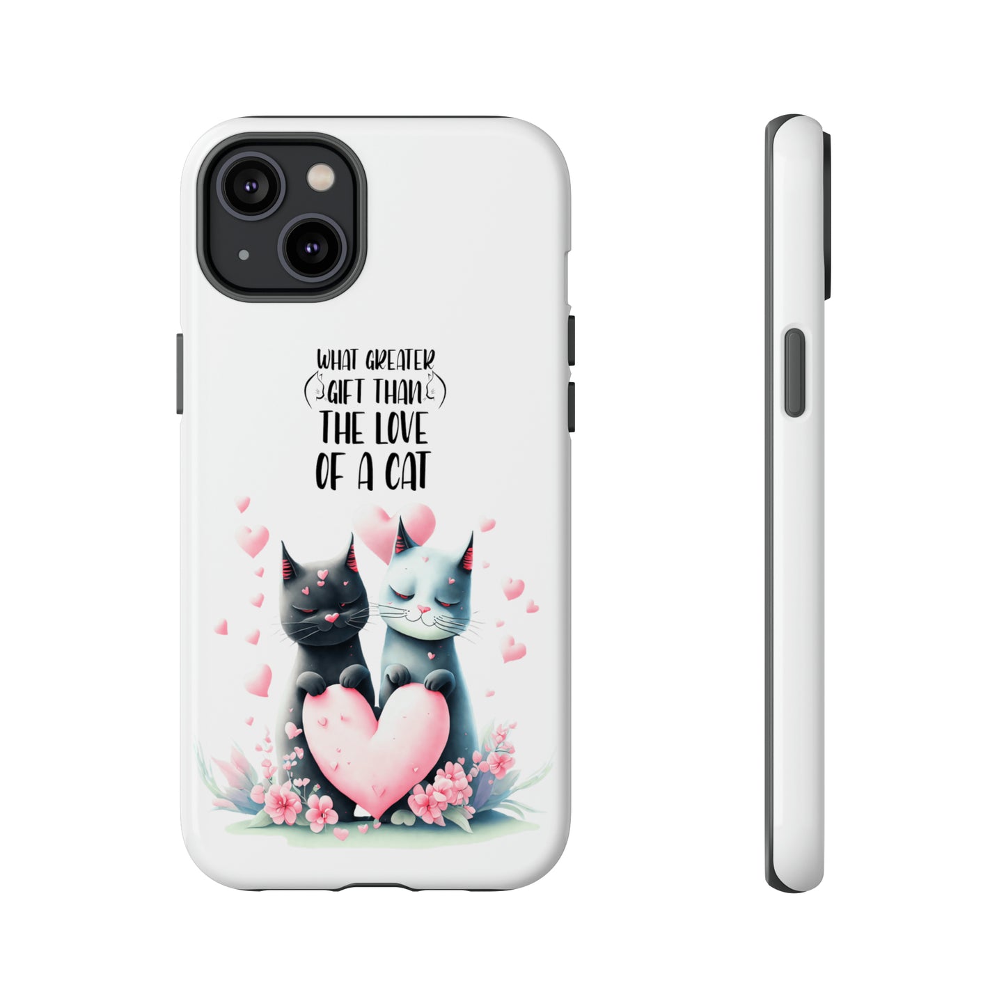 I Phone Tough Phone Cases- I Phone, Samsung, Google Pixel- cat