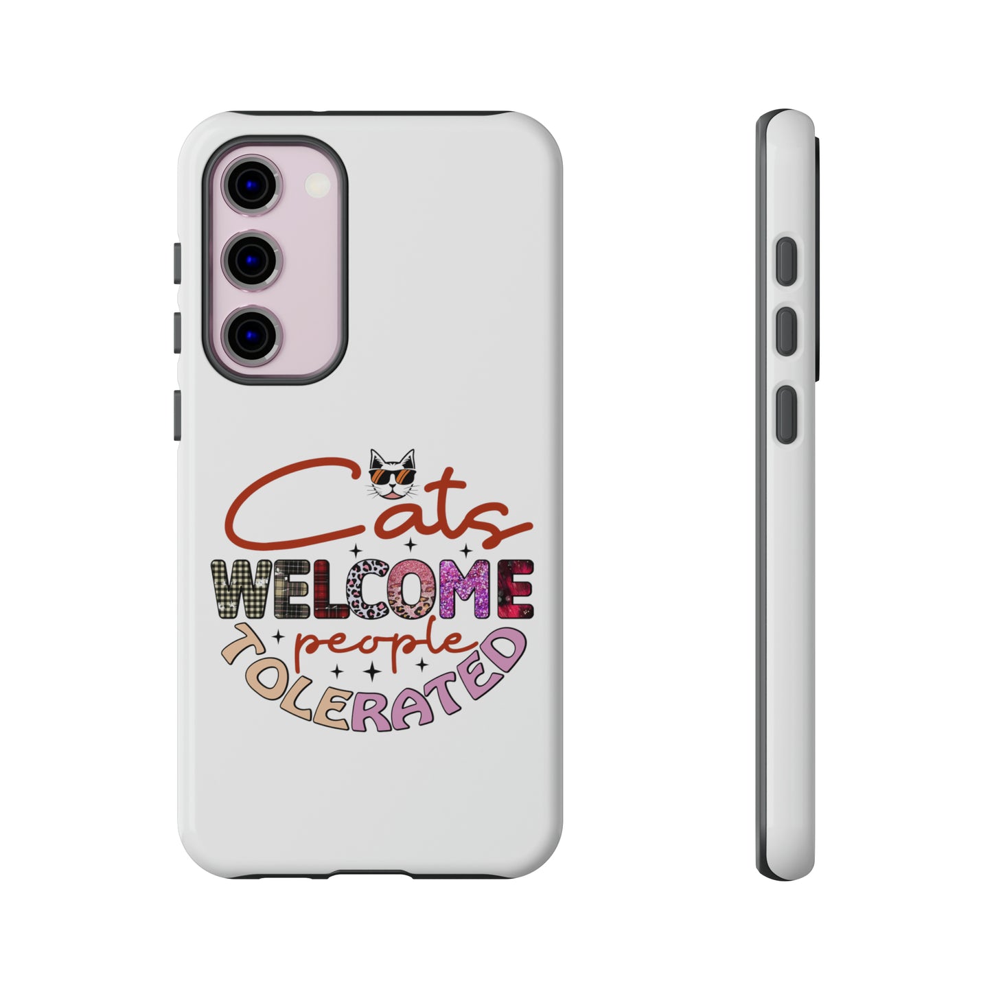 I Phone 15 Tough Cases- Cats Welcome