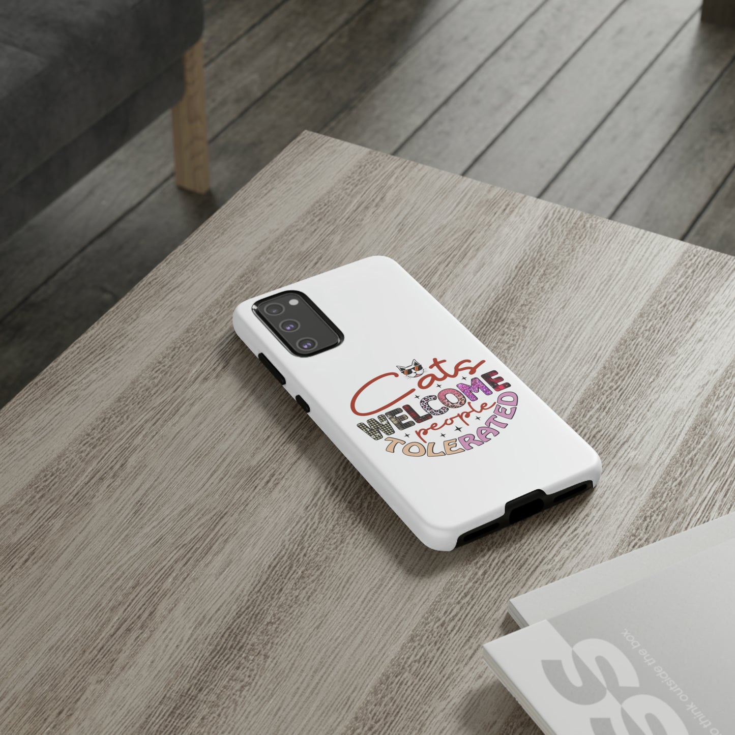 I Phone 15 Tough Cases- Cats Welcome