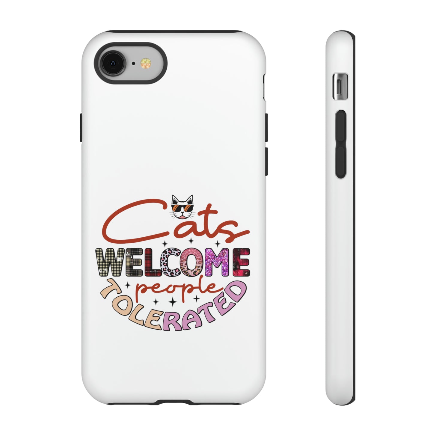 I Phone 15 Tough Cases- Cats Welcome