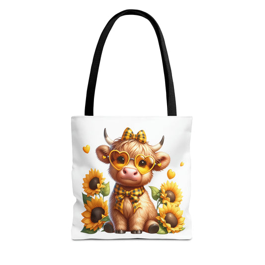 Canvas Tote Bag - Highland Cow