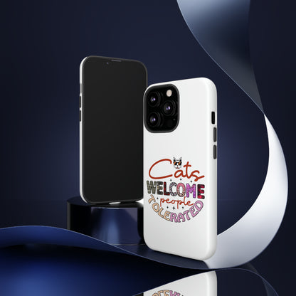 I Phone 15 Tough Cases- Cats Welcome