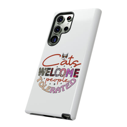 I Phone 15 Tough Cases- Cats Welcome