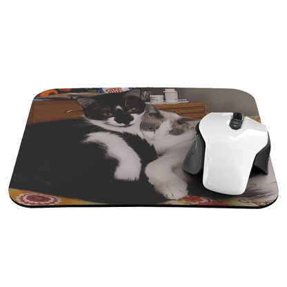 Rose cat mousepad