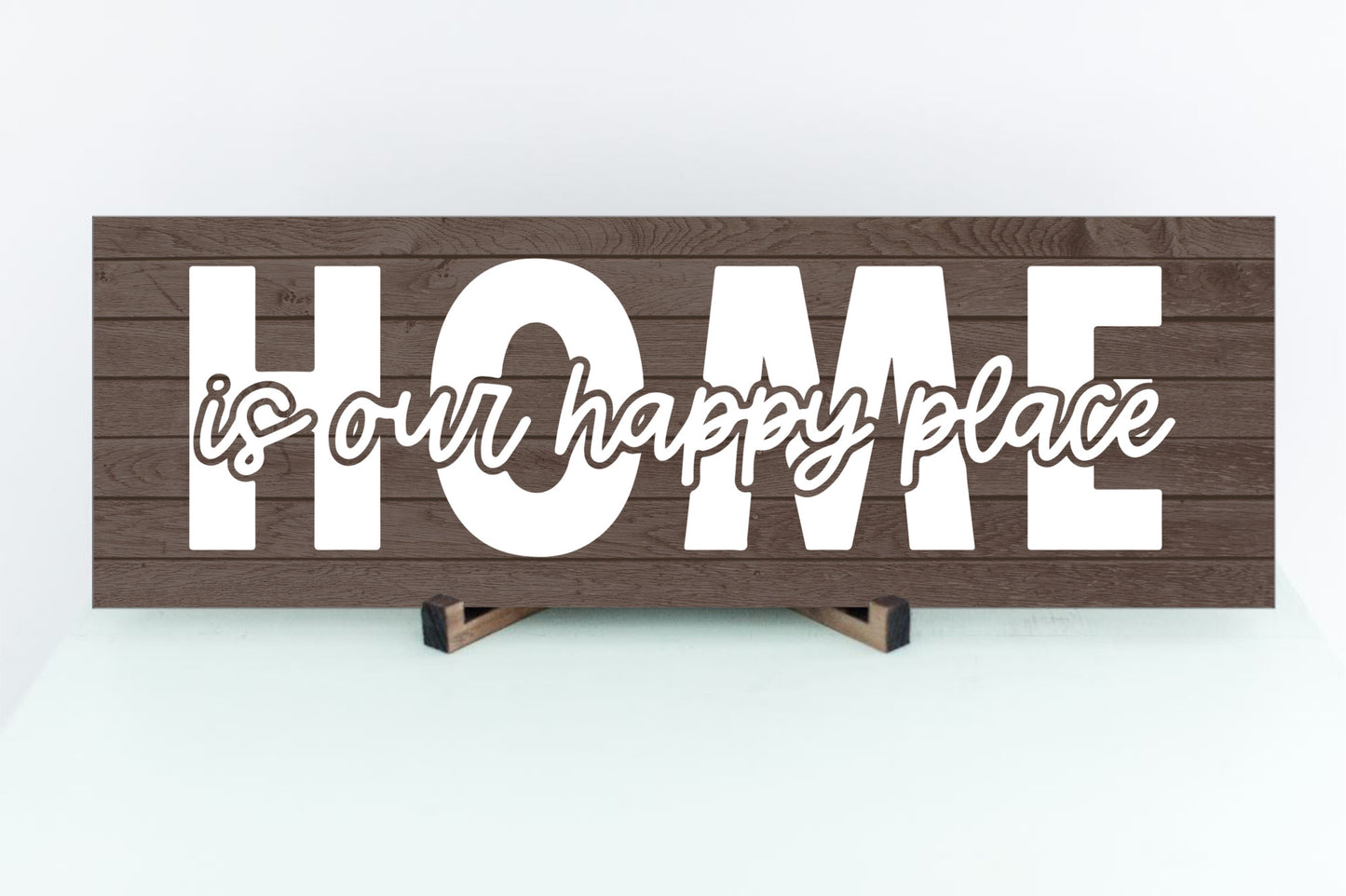 Wall Decor- Home is our happy place MDF sign