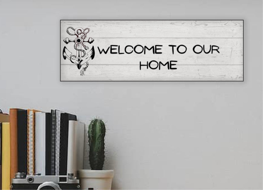 Welcome to our home MDF sign