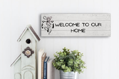 Welcome to our home MDF sign