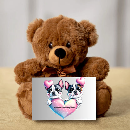 Custom Teddy Bear -Me Love You Long Time, Personalized gift for her, Valentine's Day Gift