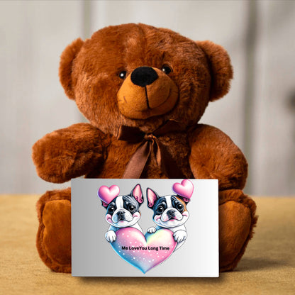Custom Teddy Bear -Me Love You Long Time, Personalized gift for her, Valentine's Day Gift