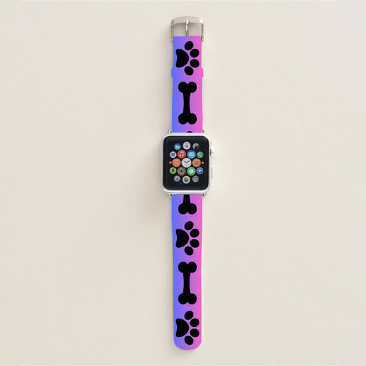 Apple Watch Band- Dog Paws 42mm Faux Leather