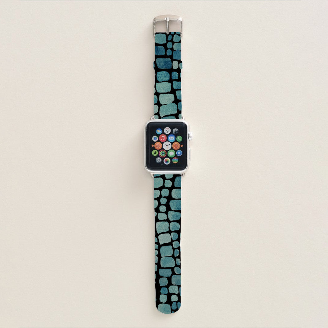 Apple Watch Band- green design 42mm, Faux Leather