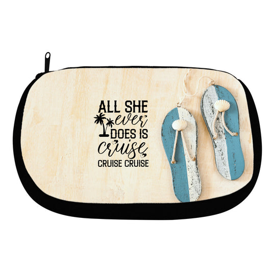 Bag- Makeup Bag- All She Ever Does is Cruise