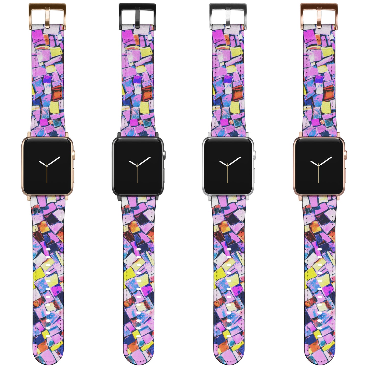 Apple watch band -Purple Mosaic design 38/42mm